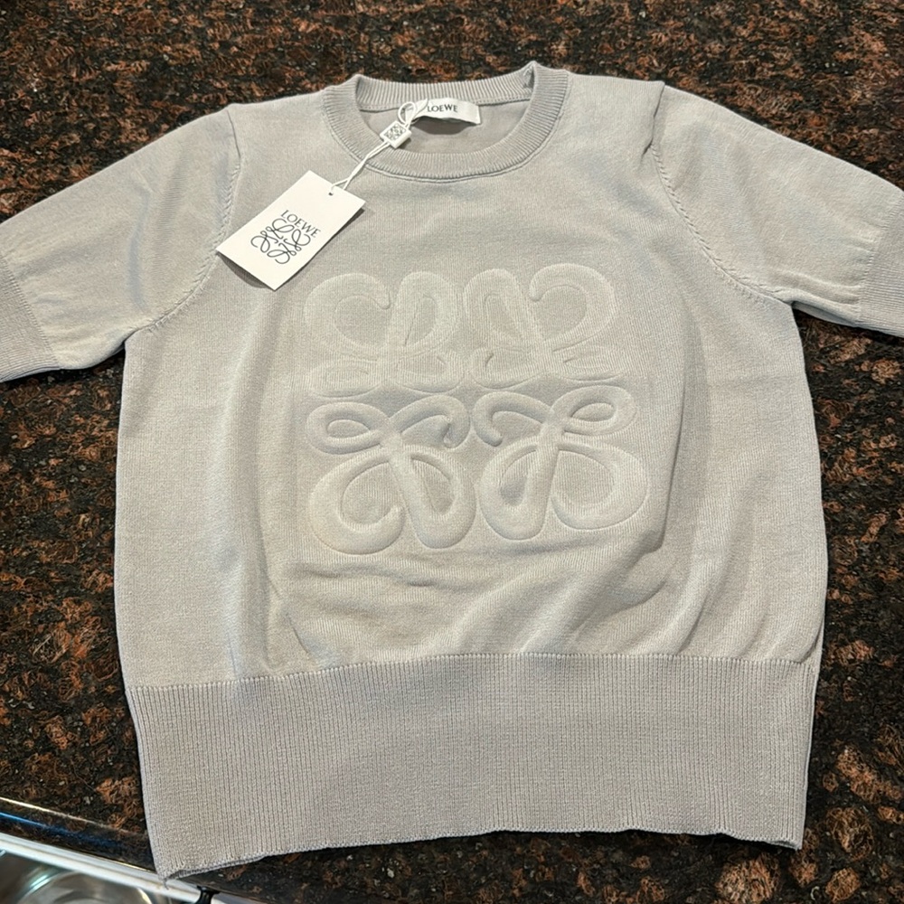 Loewe short sleeve knit sweater small